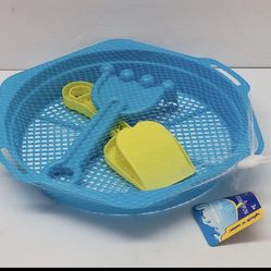 New W/Tags 3 Pcs SAND TOYS Sifter Shovel Rake Outdoor Fun Splash N Swim