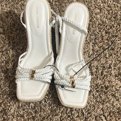 White Wedges Heels