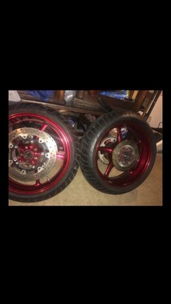 Custom paint 18inch motorcycle rims $500 today only