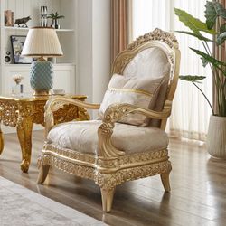 Aristocrat Line Beige Chair / HD-C9023