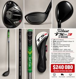 Titleist TSR3 3-Wood Fairway Wood