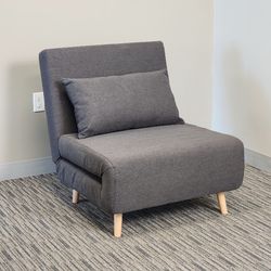 Dark Gray Futon Chair Bed