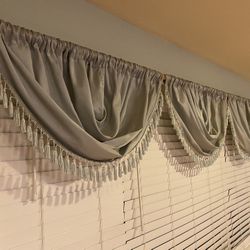 Valance Waterfall Curtains Set Of 3