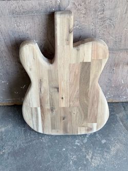 Cutting board guitar cutout