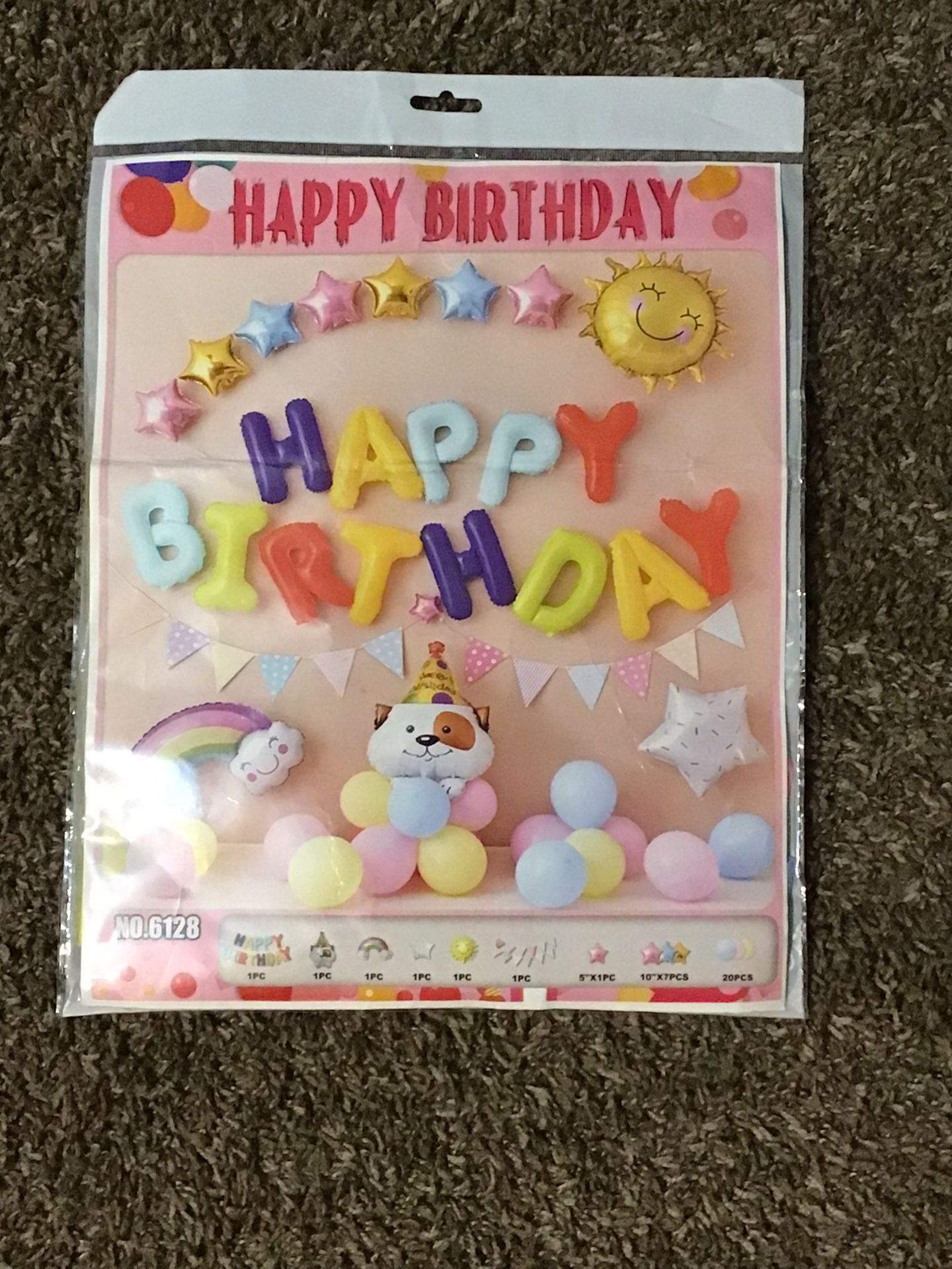 New Happy Birthday Balloon Package