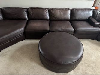 Large brown sectional