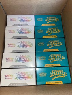 10 X Pokemon Elite Trainer Box Set