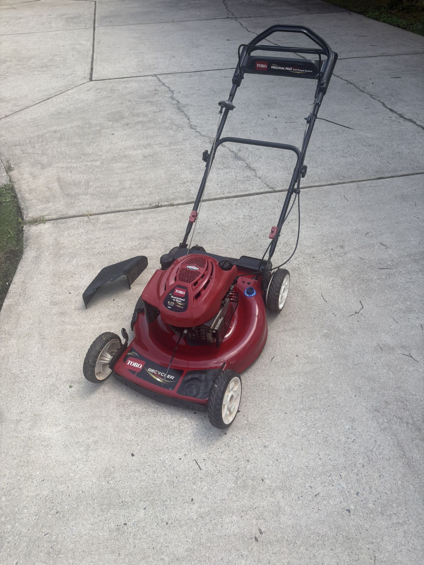 TORO Guaranteed-to Start 6.75HP 190CC Self Propelled lawnmower