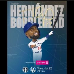 Dodgers Field Tickets For Teoscar Hernandez Bobblehead