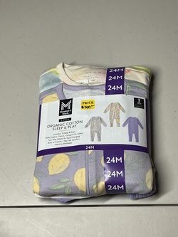 Member's Mark Organic Cotton Sleep & Play 3-Pack 24M