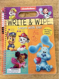 Brand New Nickelodeon Write & Wipe: Learn with Us! Activity Book