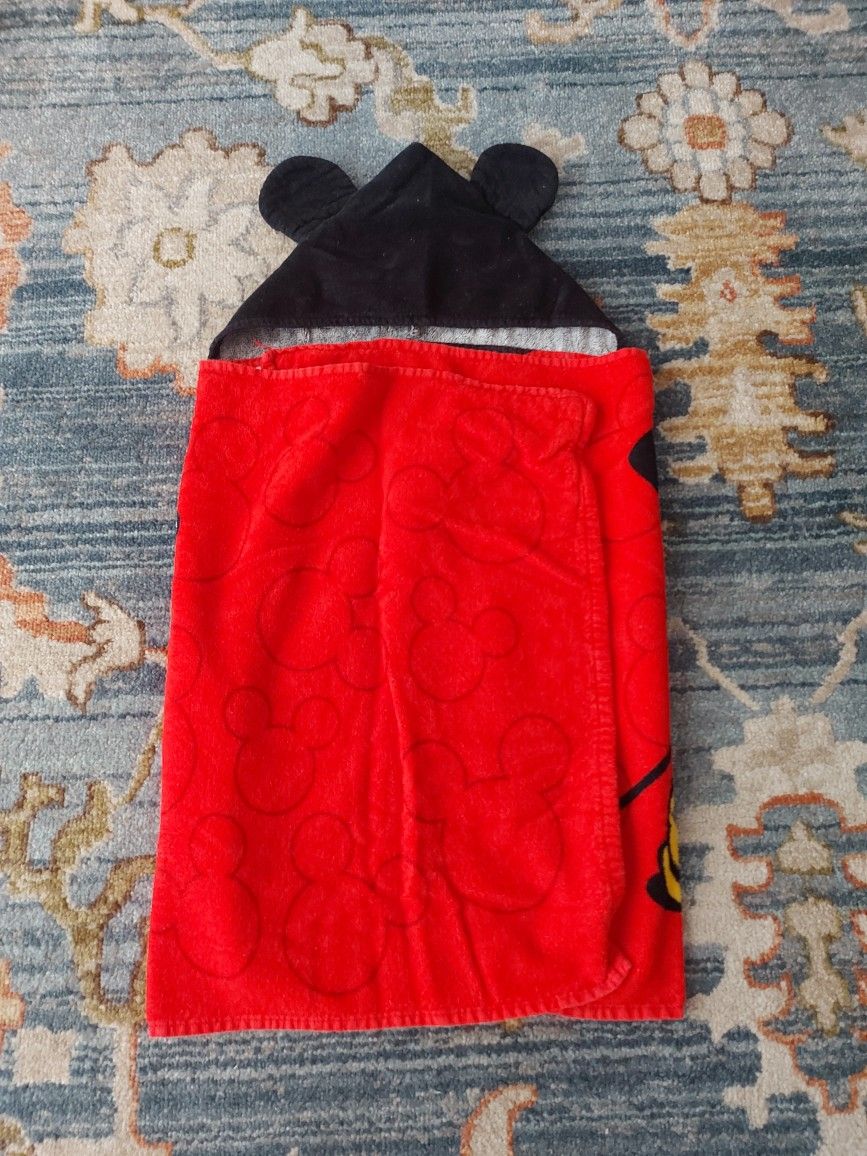 Mickey Mouse Hooded Towel