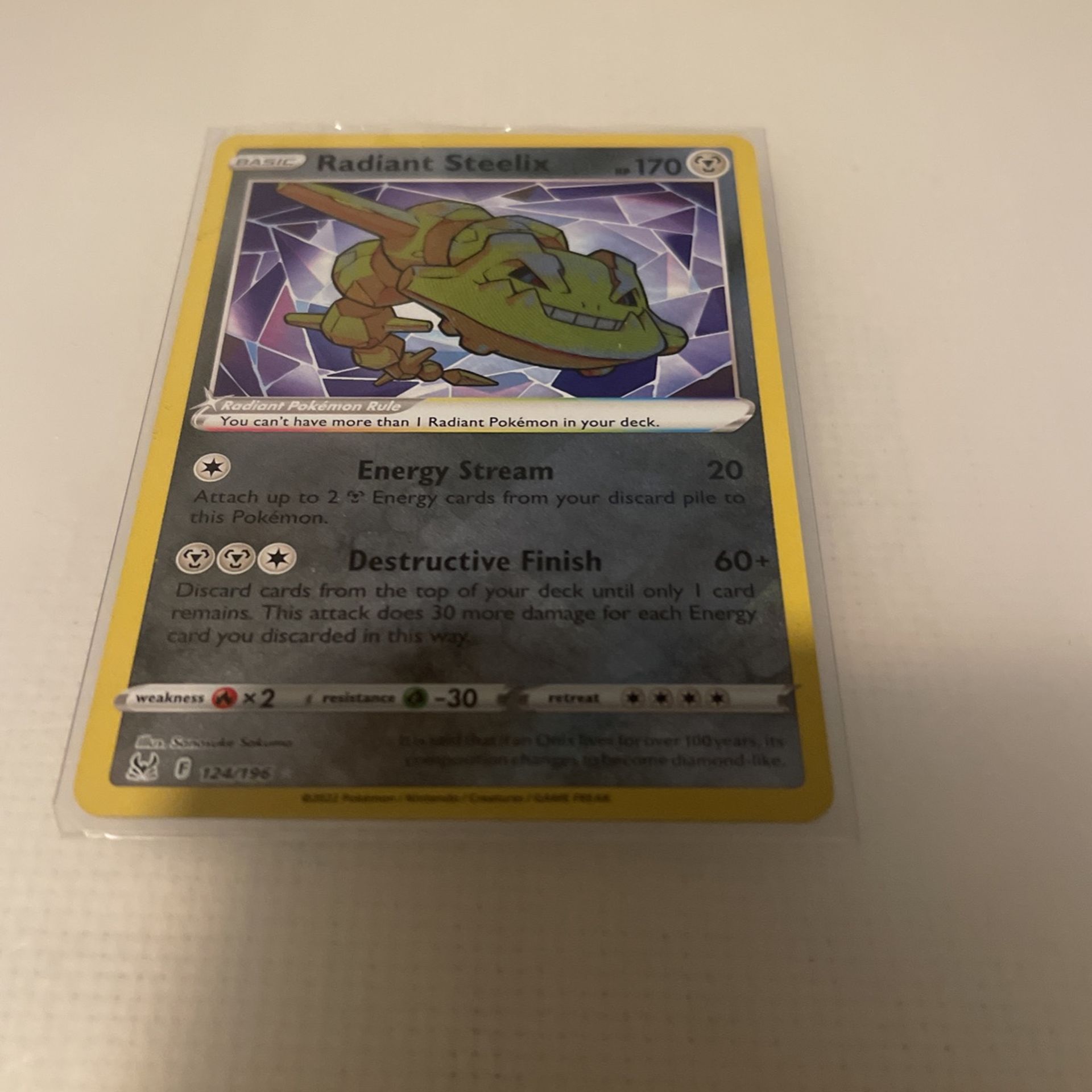 Pokémon Radiant Steelix 124/198