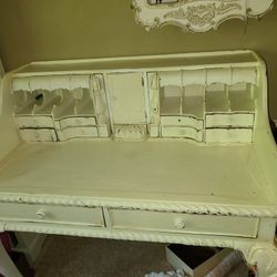 Antique Mahogany pigeonhole Desk Lady Secretary Cubby Shabbychic Farmhouse Victorian queen Anne styl