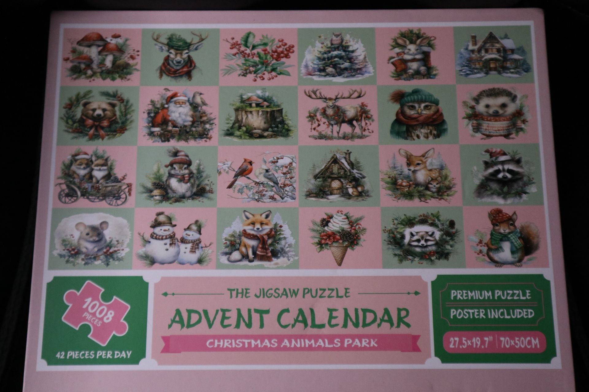 The Jigsaw Puzzle (ADVENT CALENDAR) 1008 pcs Christmas Animals Park Theme