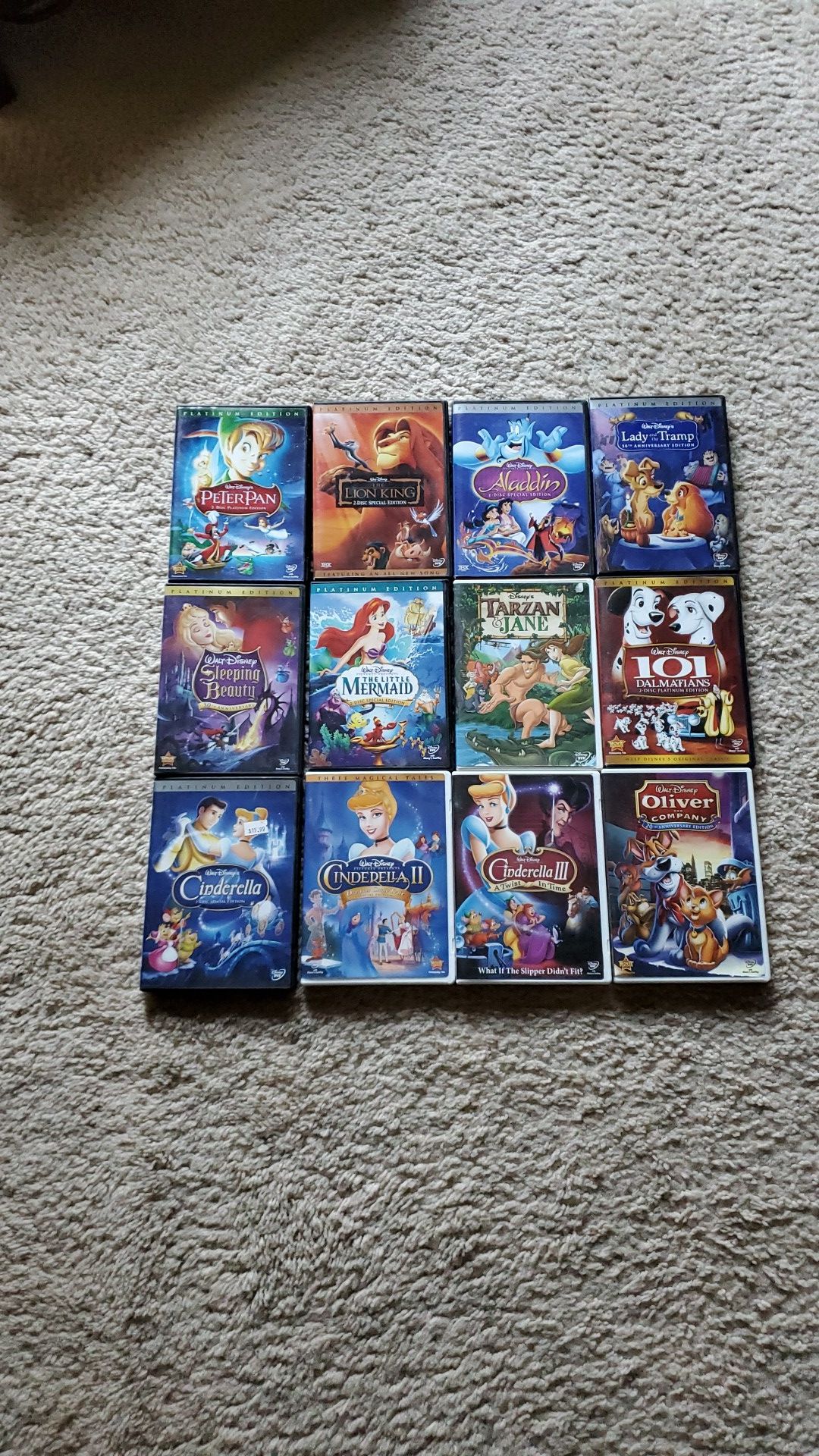 Disney classic DVD's
