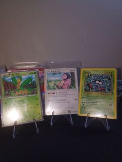 Vintage TCG pokemon cards 3 lots with sleeping pokemon