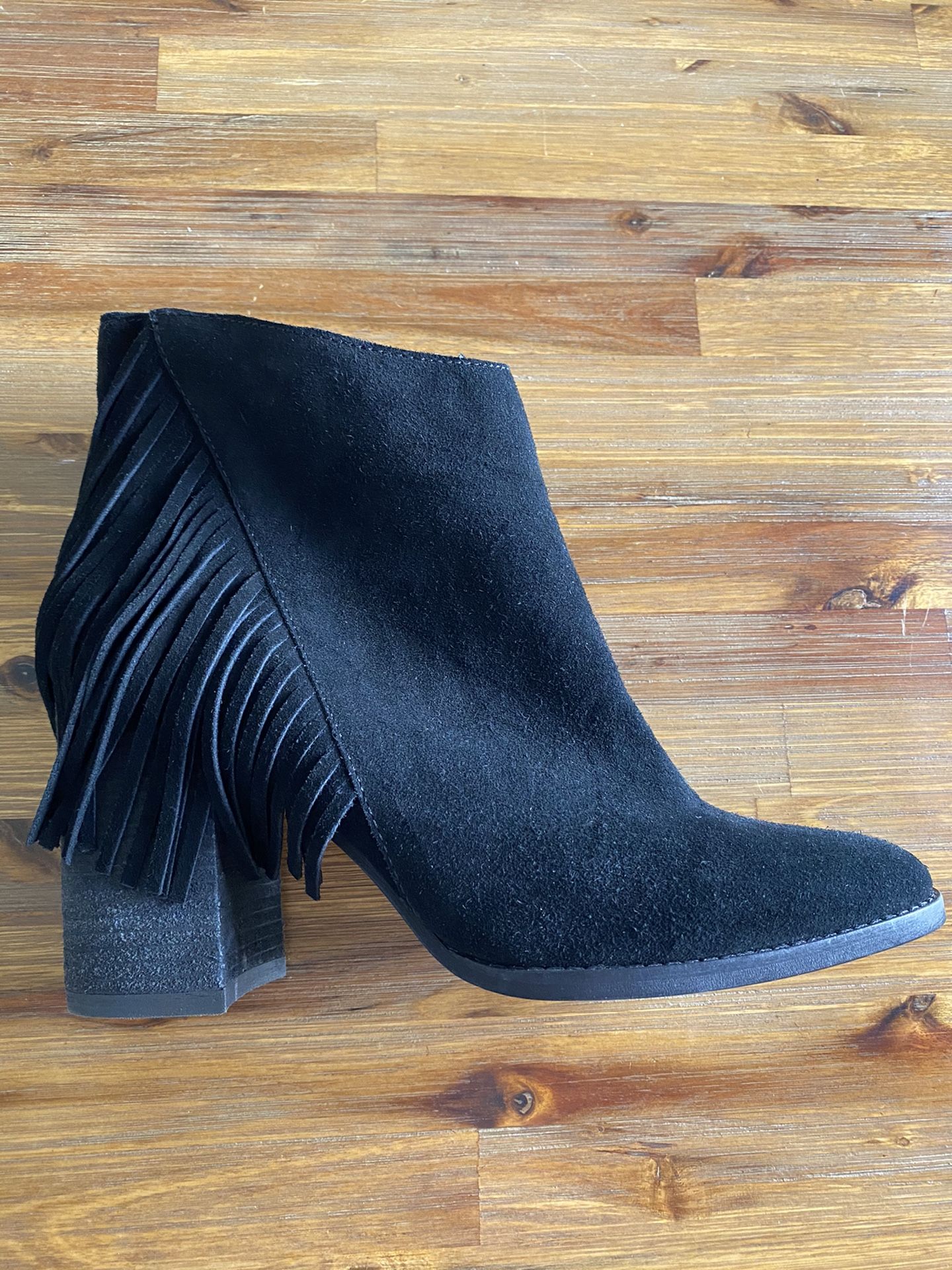 Black Leather Ankle Boots