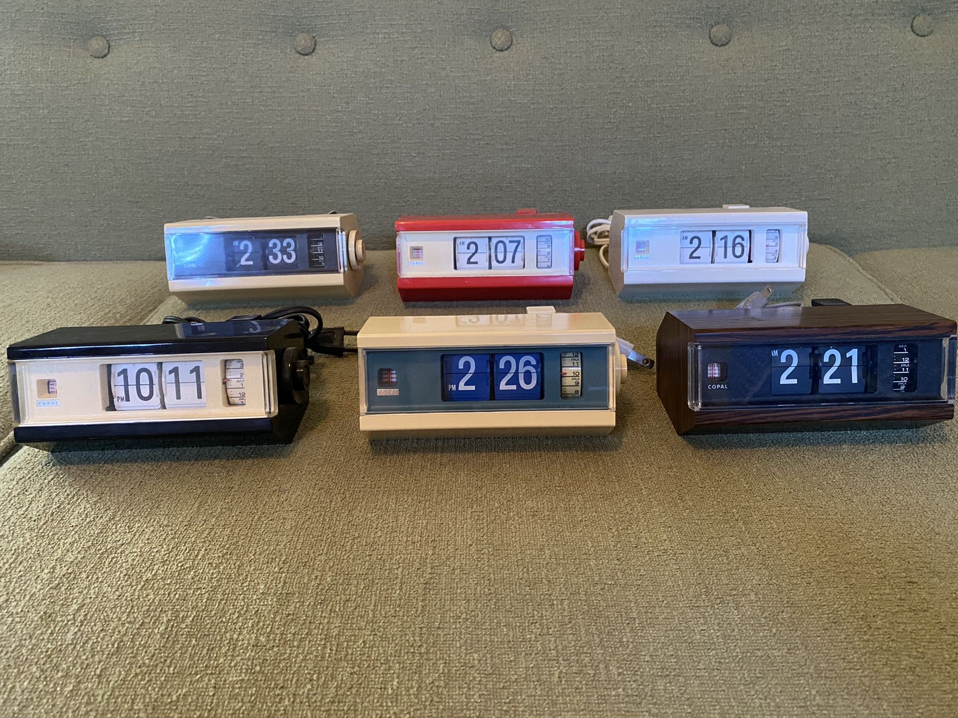 Vintage Copal 227 Flip Clocks