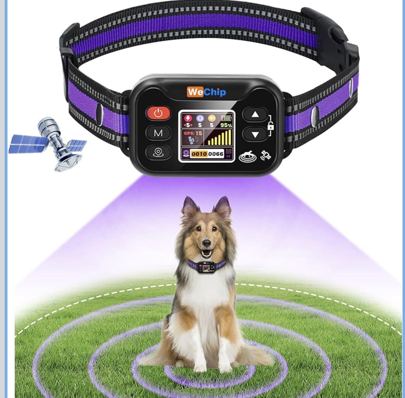 Wireless Dog Fence Collar, Adjustable 6-22 Inches, for Dogs 15-120 lbs, 3 Correction Modes