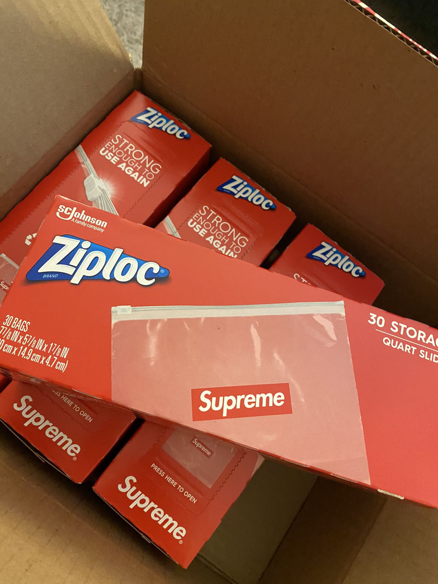 Supreme Ziploc (1 BOX = 30 BAGS)