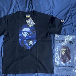 Navy Bape black Shirt, Size M