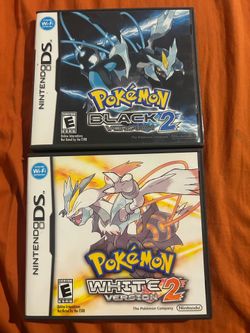 Pokemon Black Version 2 and White Version 2 Nintendo DS Complete CIB Great Shape