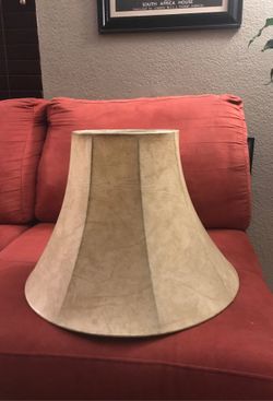 Double layer material lamp shade