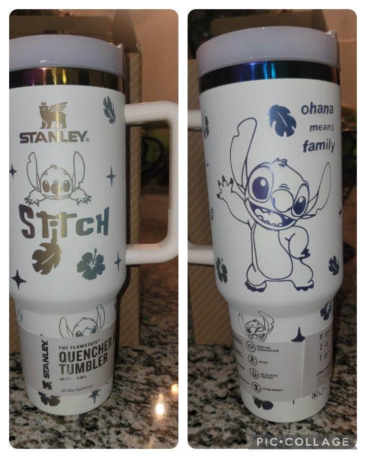 Stanley Disney Stitch White 40oz Cup Brand New 