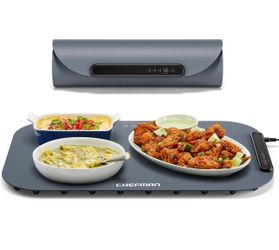 BRAND NEW IN BOX Chefman Roll n’ Go Food Warming Mat, Electric Warming Tray for Buffets, Parties, Holidays, 3 Temperature Settings, Easy-Clean Silicon
