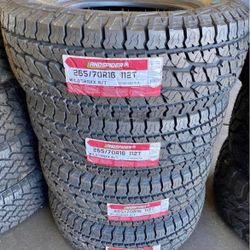 265/70/16 Landspider All Terrain Todo Terreno Set of New Tires Installed and Balanced Llantas nuevas Instaladas y balanceadas