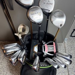 Men’s  RIGHT Handed Callaway Diablo 15 pc Golf Club set, with Callaway Big Bertha Golf Bag