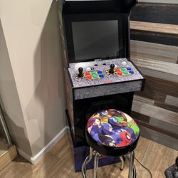 Marvel Vs Capcom 2 Arcade 1 Up With Bar Stool