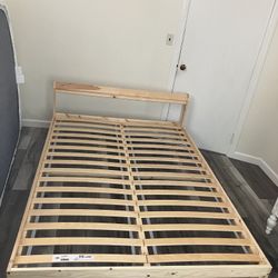 IKEA Neiden Full Size Bed Frame And Slats