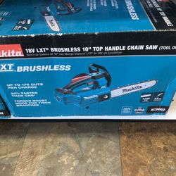 Makita New 10” Chain Saw Brushless 18v Tool Only 