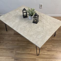 Beautiful Modern Stone Finish Coffee Table!