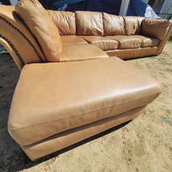 Leather Sectional 