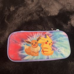 Nintendo Switch Lite PowerA Slim Case Pokemon Eevee and Pikachu Tie-Dye