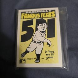 1986 Fleer Famous Feats 22 Card/sticker Set