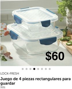 Princes House Juego De 4 Pcs. Rectangulares Para Guardar