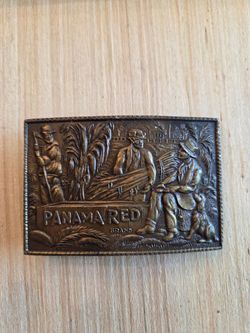 Vintage Panama Red Brand Brass Belt Buckle – Indiana Metal Craft