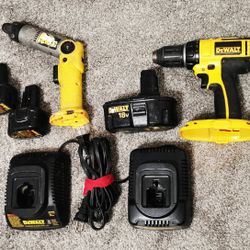 DeWalt Cordless Drill & Battery Lot – AS-IS / Parts