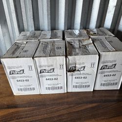 Selling a bulk lot of 8 boxes of Purell Advanced Hand Sanitizer Foam refills (Model 6453-02).