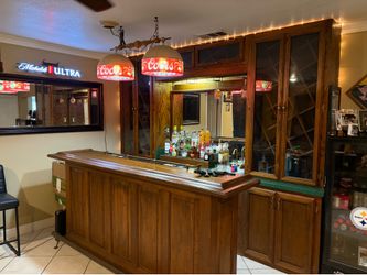 Bar and Bar cabinet.. Awesome Bar Piece!!!!!
