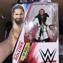 WWE Elite Top Picks Seth Rollins Action Figure & Accessories, 6-inch Collectible Set