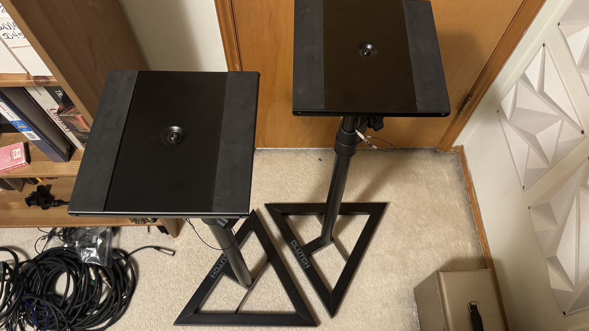 Studio Speaker Stands - Solid and well built And Isolation Wedge Foam
