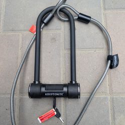 Bike lock with chain