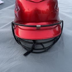 Rawlings Baseball Softball Batting Helmet CFBH Red With Face Mask