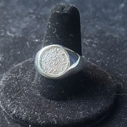 Mexico Sterling Silver Aztec Ring Size 9.5