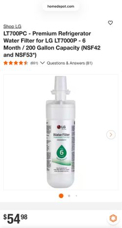 LG water filter replacement